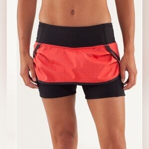 Lululemon Run Speed Squad Skirt Twisted Stripe/ Black US 6
